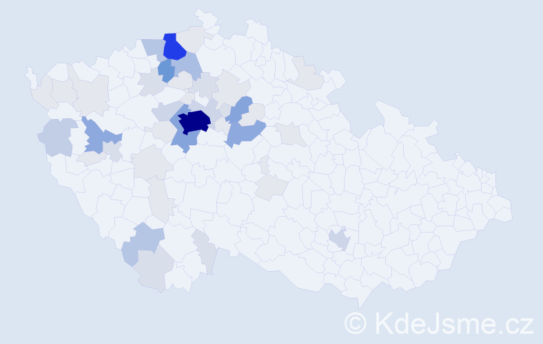 Příjmení: 'Vyšata', počet výskytů 178 v celé ČR