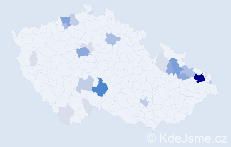 Příjmení: 'Greško', počet výskytů 78 v celé ČR
