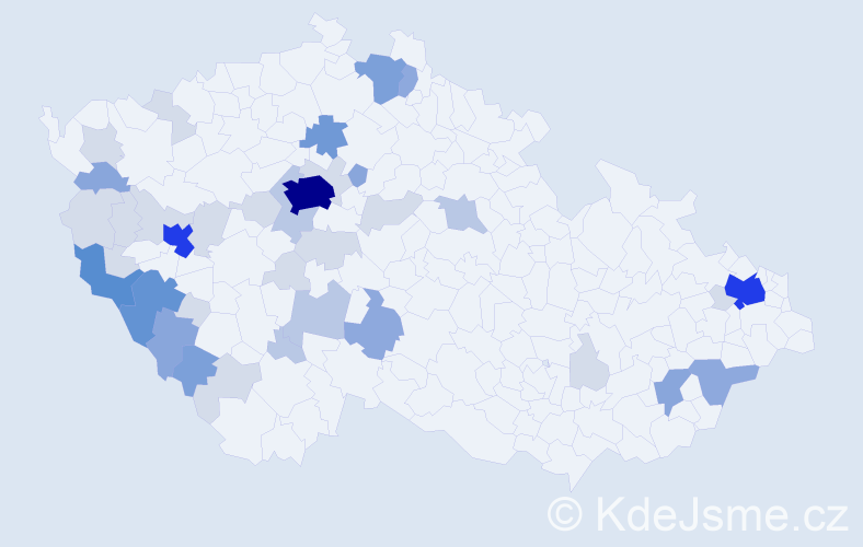Příjmení: 'Panoš', počet výskytů 122 v celé ČR