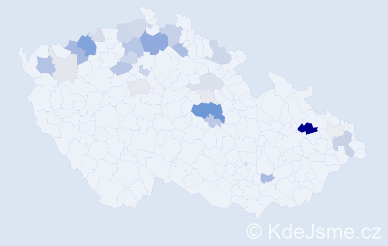 Příjmení: 'Zubko', počet výskytů 79 v celé ČR