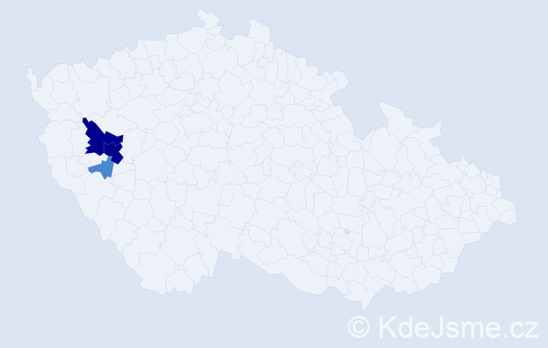 Příjmení: 'Flajtingrová', počet výskytů 7 v celé ČR