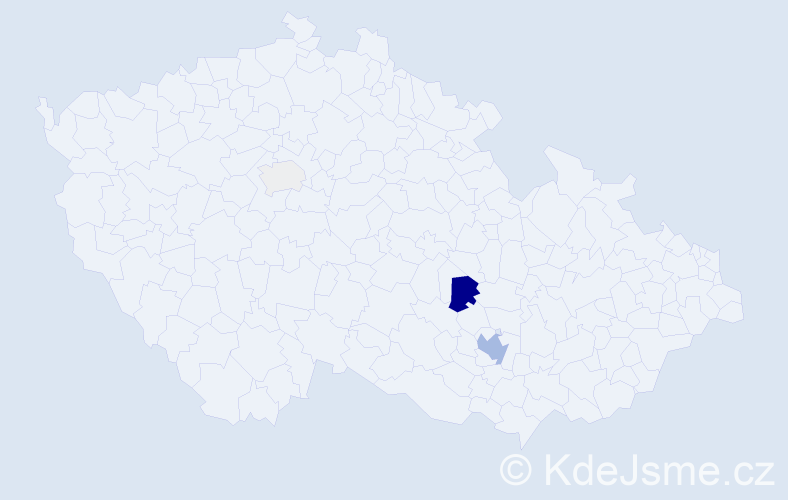 Příjmení: 'Rubínek', počet výskytů 12 v celé ČR