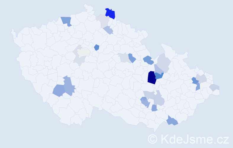 Příjmení: 'Appel', počet výskytů 56 v celé ČR