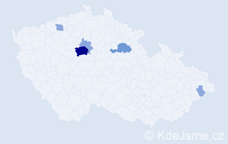 Příjmení: 'Blumenthal', počet výskytů 17 v celé ČR