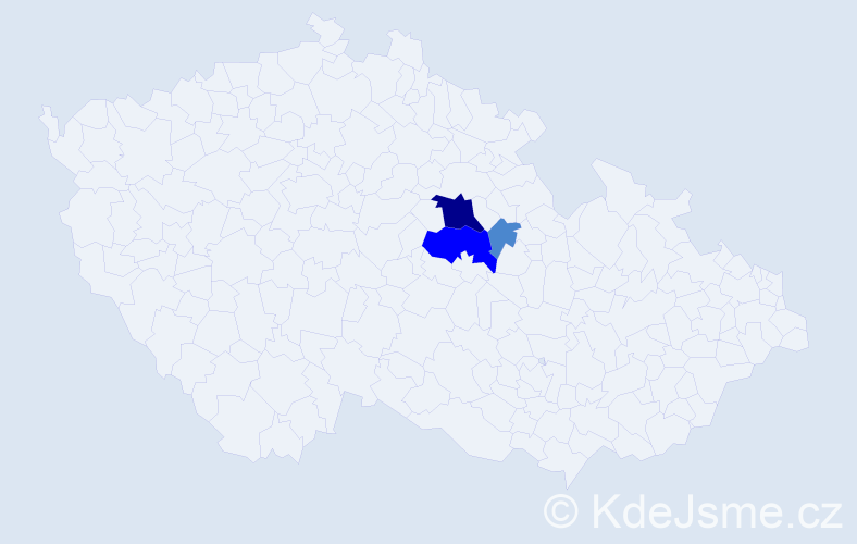 Příjmení: 'Wagmannová', počet výskytů 6 v celé ČR