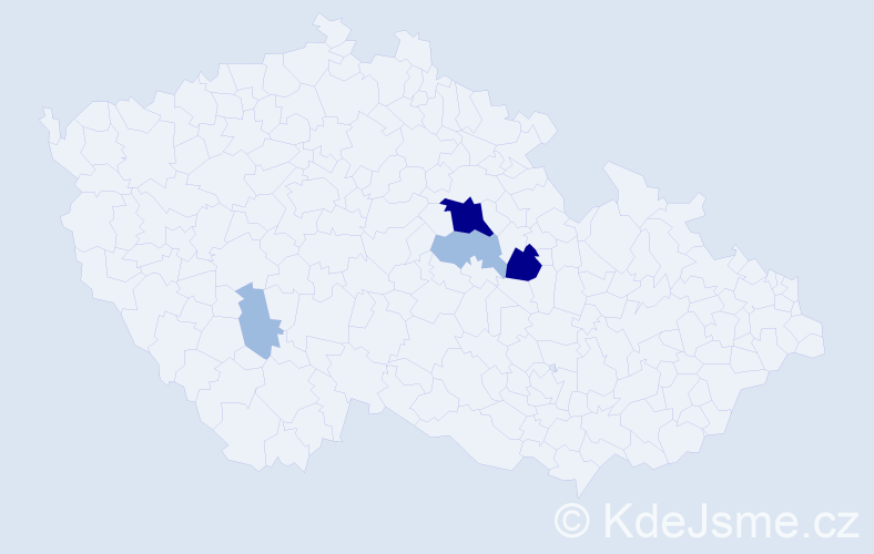 Příjmení: 'Bryčková', počet výskytů 10 v celé ČR