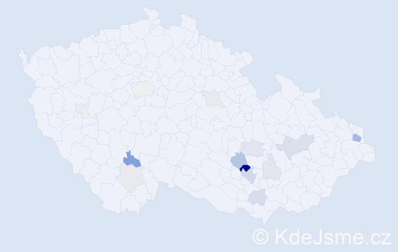 Příjmení: 'Cebák', počet výskytů 42 v celé ČR