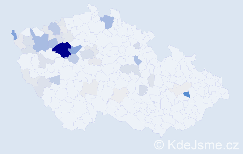 Příjmení: 'Melč', počet výskytů 175 v celé ČR