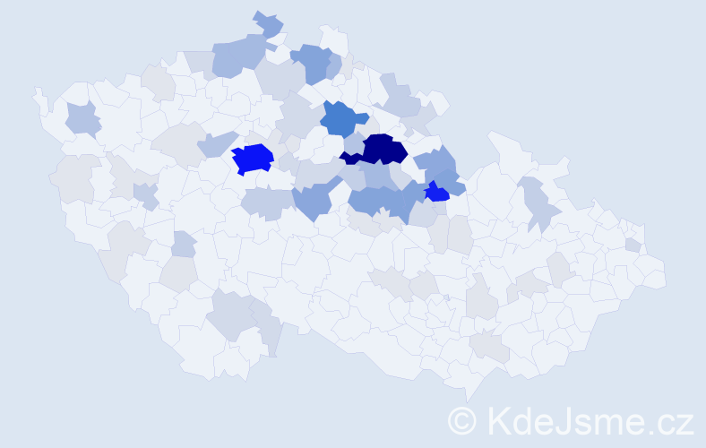 Příjmení: 'Vyčítalová', počet výskytů 245 v celé ČR