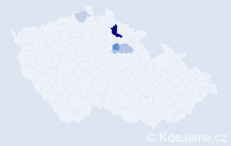 Příjmení: 'Barvínský', počet výskytů 10 v celé ČR