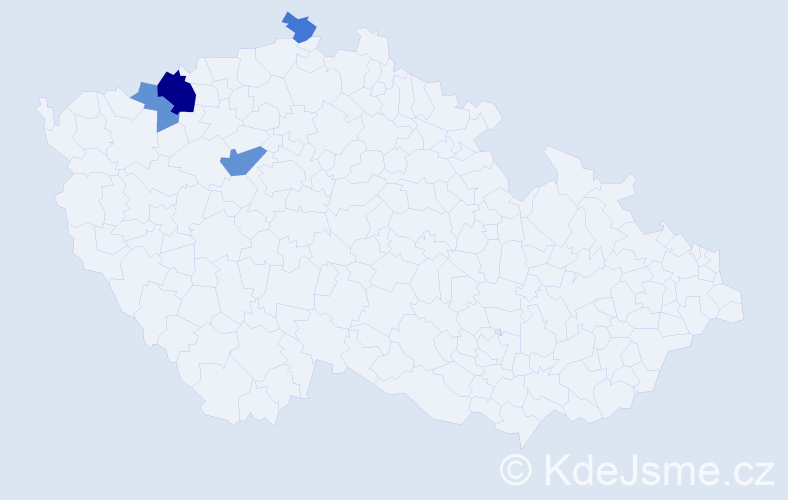 Příjmení: 'Křepková', počet výskytů 8 v celé ČR