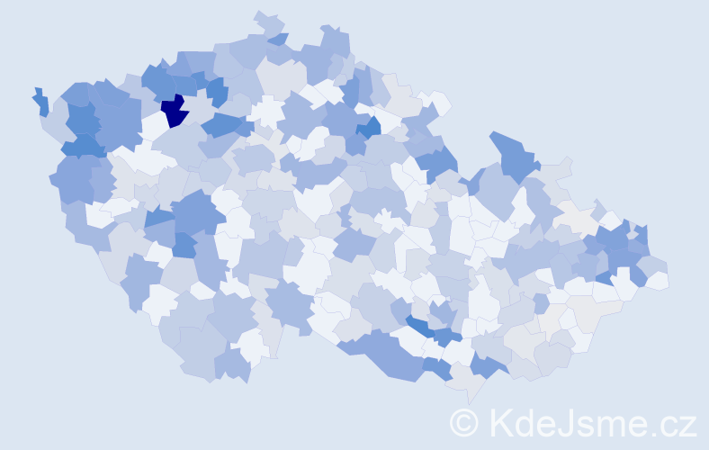 Příjmení: 'Tóthová', počet výskytů 1054 v celé ČR