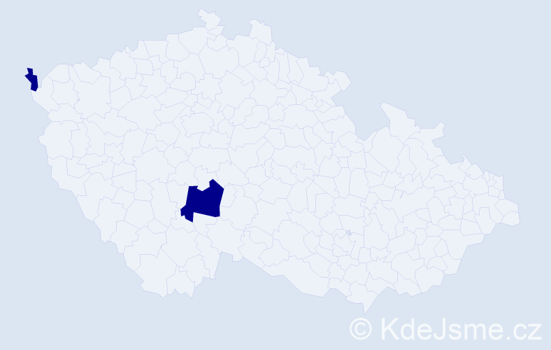 Příjmení: 'Šomráková', počet výskytů 2 v celé ČR