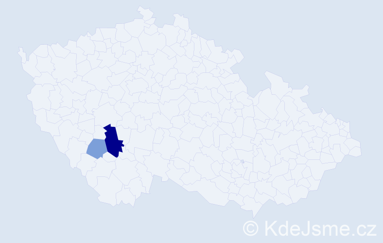 Příjmení: 'Breibisch', počet výskytů 5 v celé ČR
