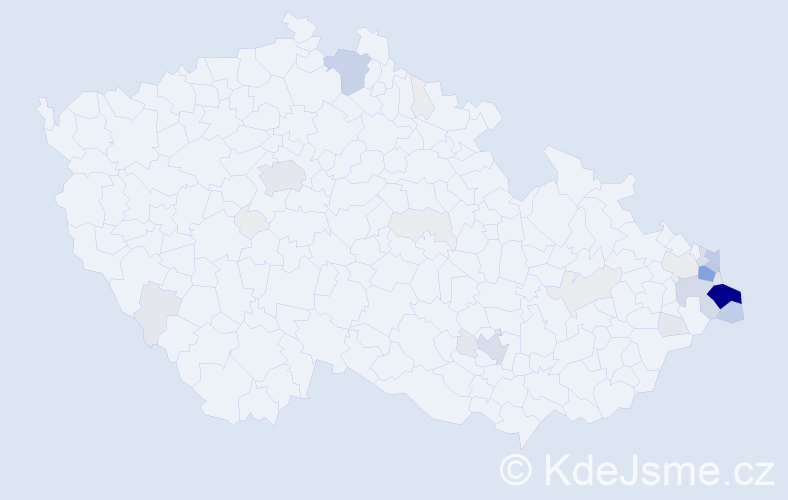 Příjmení: 'Stebel', počet výskytů 159 v celé ČR
