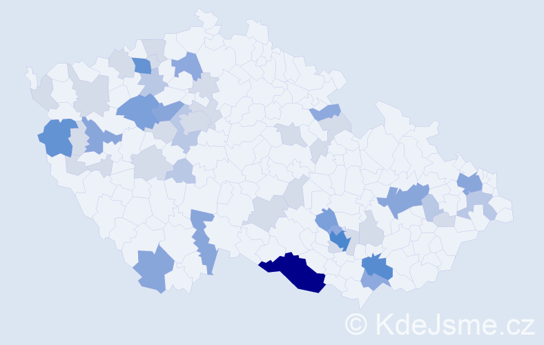 Příjmení: 'Galko', počet výskytů 132 v celé ČR