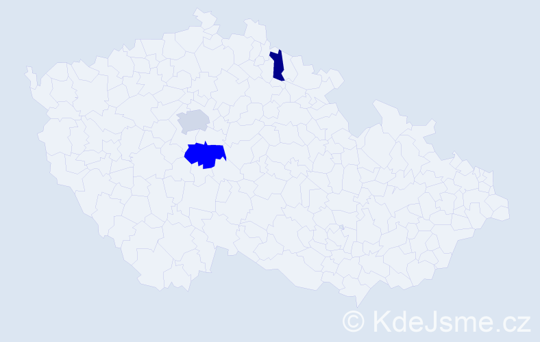 Příjmení: 'Arpa', počet výskytů 5 v celé ČR