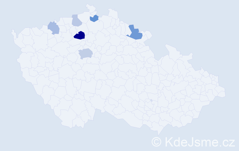 Příjmení: 'Křepínská', počet výskytů 14 v celé ČR