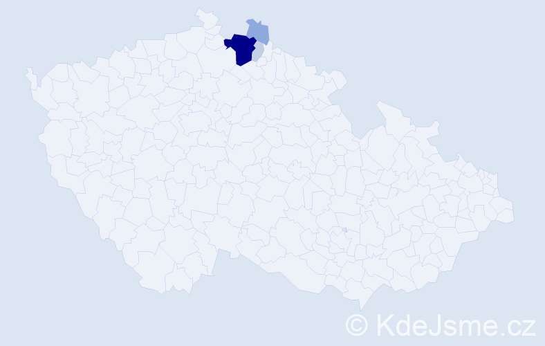Příjmení: 'Heindorfer', počet výskytů 14 v celé ČR