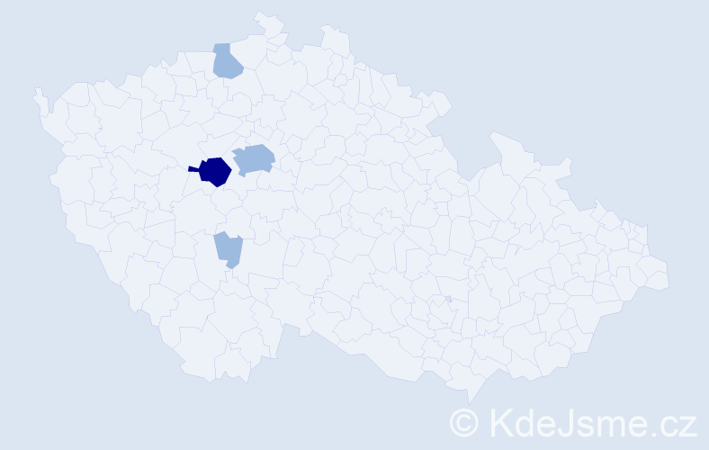 Příjmení: 'Partajová', počet výskytů 7 v celé ČR