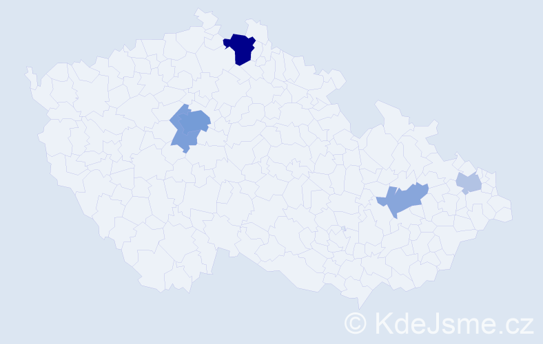 Příjmení: 'Nikolenko', počet výskytů 15 v celé ČR