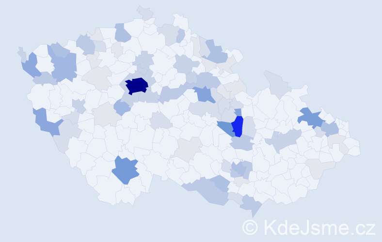 Příjmení: 'Sauer', počet výskytů 290 v celé ČR