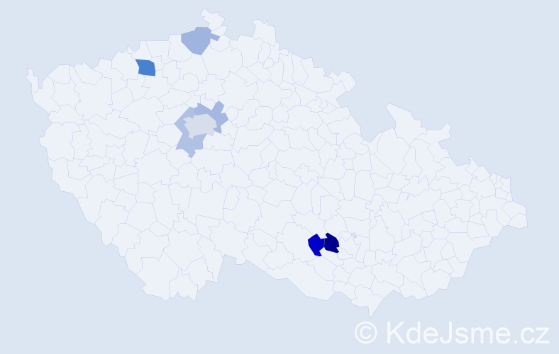 Příjmení: 'Skurovcová', počet výskytů 12 v celé ČR