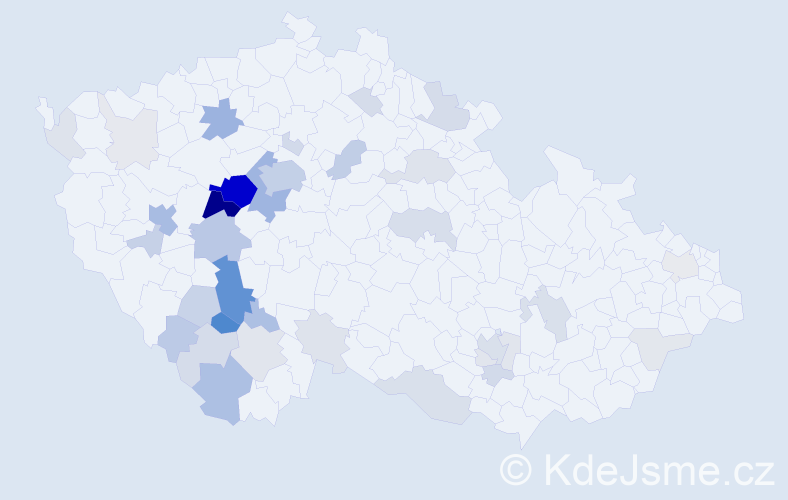 Příjmení: 'Eliášková', počet výskytů 152 v celé ČR