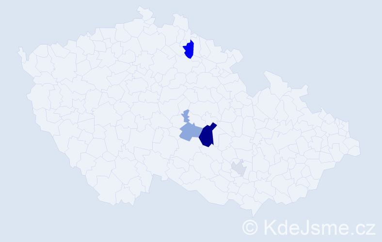Příjmení: 'Klingenhofer', počet výskytů 8 v celé ČR