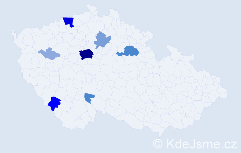 Příjmení: 'Chalaš', počet výskytů 27 v celé ČR