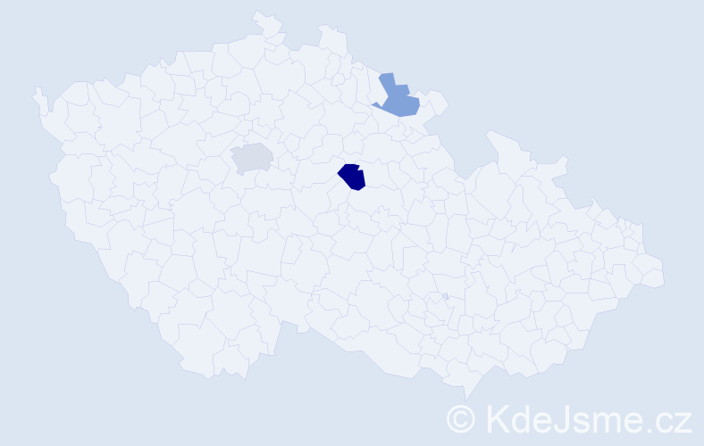 Příjmení: 'Antos', počet výskytů 9 v celé ČR