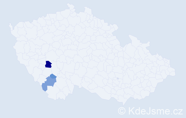 Příjmení: 'Drevják', počet výskytů 6 v celé ČR