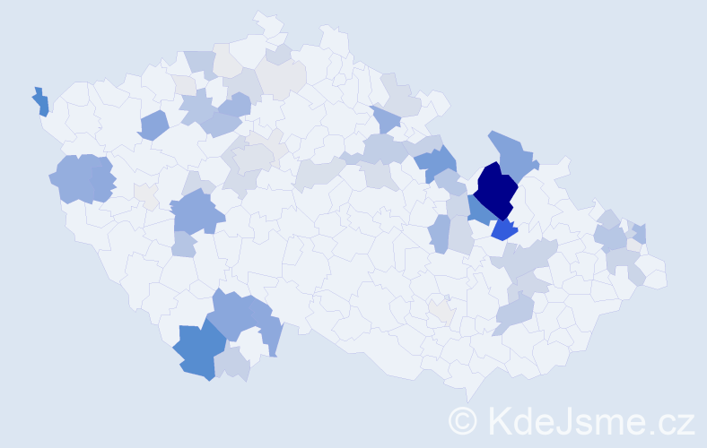 Příjmení: 'Mazáková', počet výskytů 226 v celé ČR