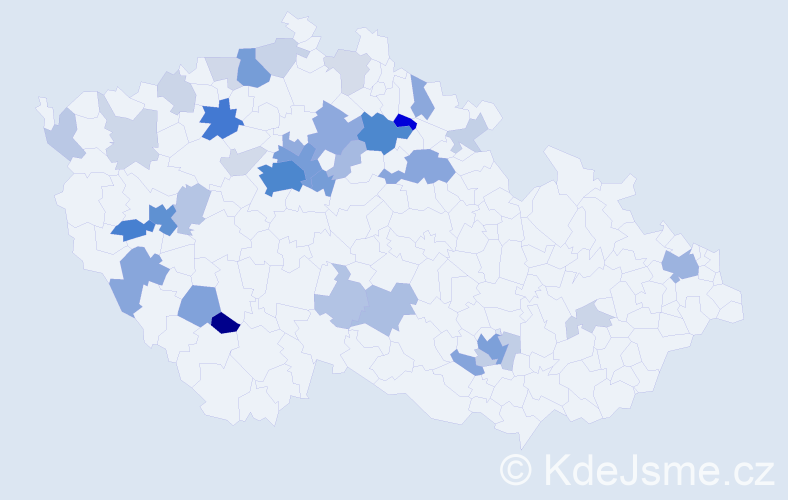 Příjmení: 'Savchuk', počet výskytů 136 v celé ČR