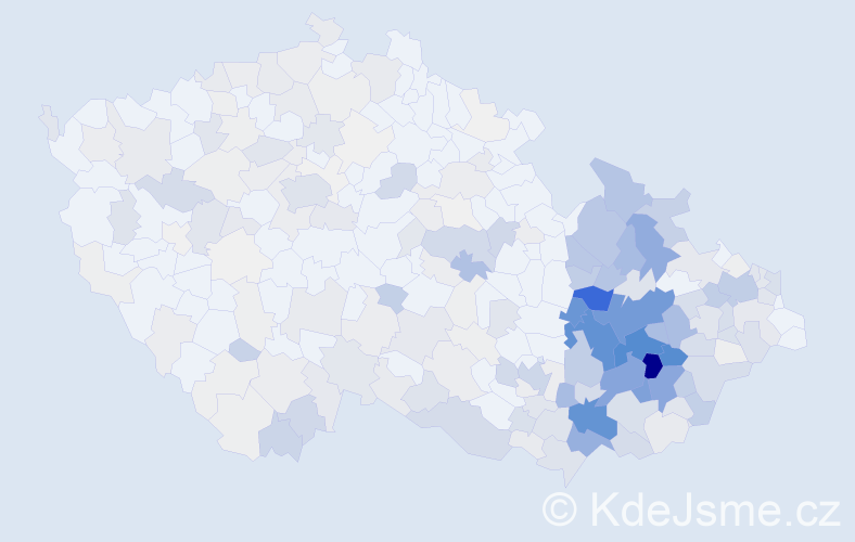 Příjmení: 'Chytil', počet výskytů 1432 v celé ČR