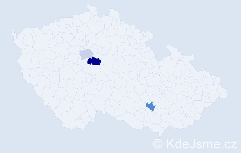 Příjmení: 'Mesenská', počet výskytů 4 v celé ČR