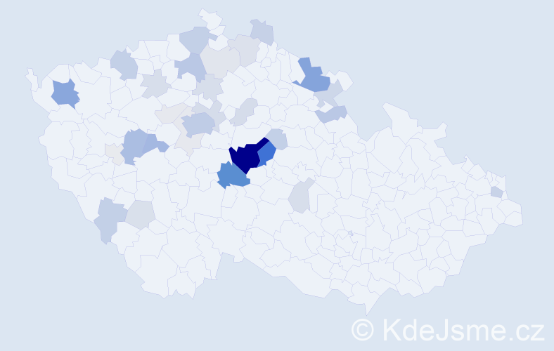 Příjmení: 'Krtilová', počet výskytů 113 v celé ČR