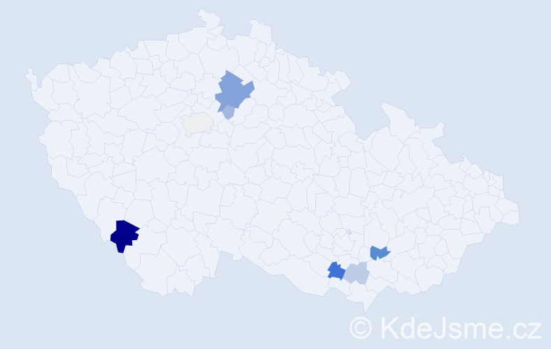 Příjmení: 'Buryán', počet výskytů 18 v celé ČR