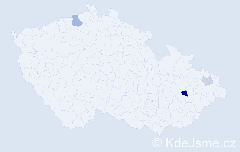 Příjmení: 'Moskaĺová', počet výskytů 3 v celé ČR