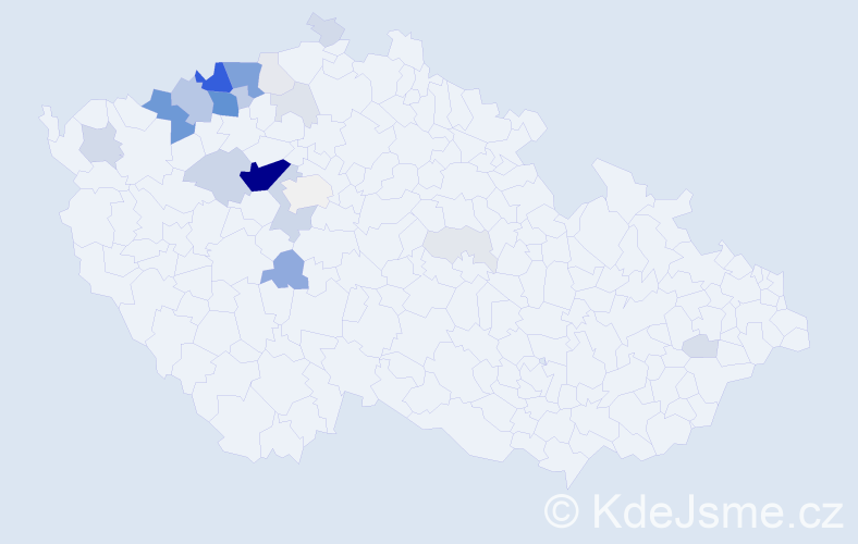 Příjmení: 'Ridajová', počet výskytů 104 v celé ČR
