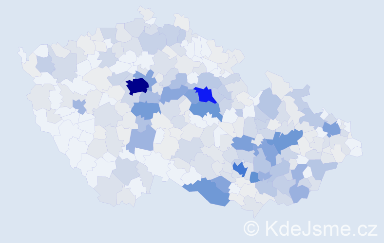 Příjmení: 'Kohoutek', počet výskytů 1468 v celé ČR