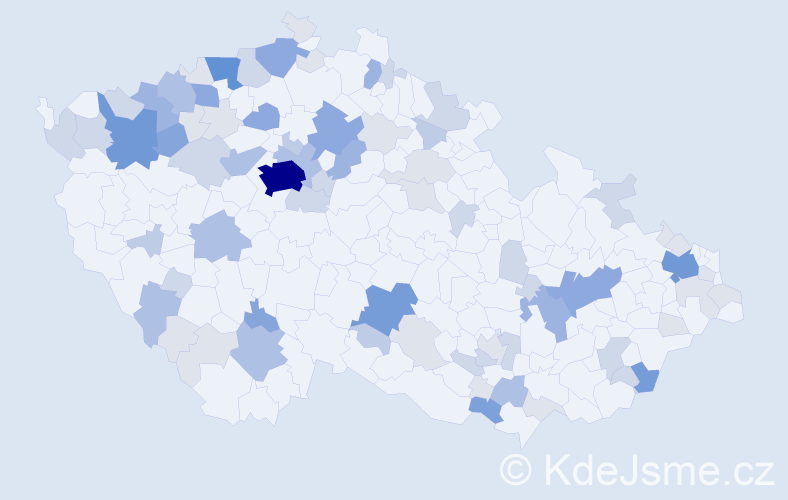 Příjmení: 'Ritterová', počet výskytů 248 v celé ČR
