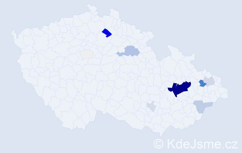 Příjmení: 'Bryksová', počet výskytů 29 v celé ČR