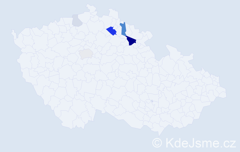 Příjmení: 'Karadžosová', počet výskytů 14 v celé ČR
