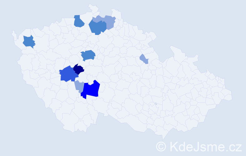 Příjmení: 'Slaboň', počet výskytů 24 v celé ČR