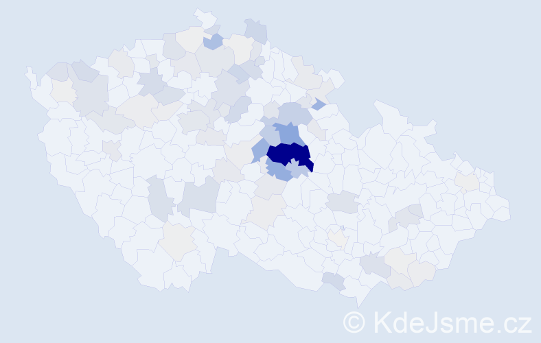 Příjmení: 'Švadlenka', počet výskytů 351 v celé ČR