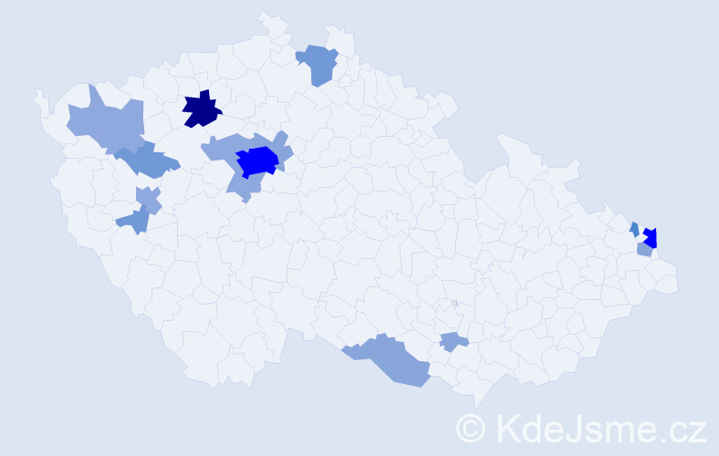 Příjmení: 'Babušková', počet výskytů 49 v celé ČR
