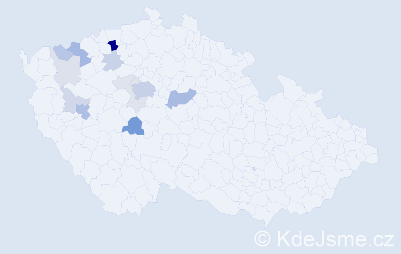 Příjmení: 'Chodounská', počet výskytů 41 v celé ČR