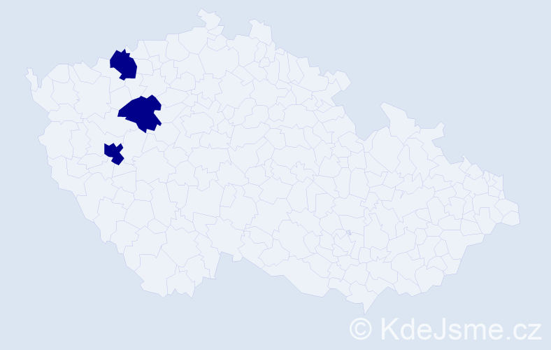 Příjmení: 'Vanišková', počet výskytů 3 v celé ČR