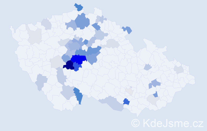 Příjmení: 'Trmal', počet výskytů 193 v celé ČR
